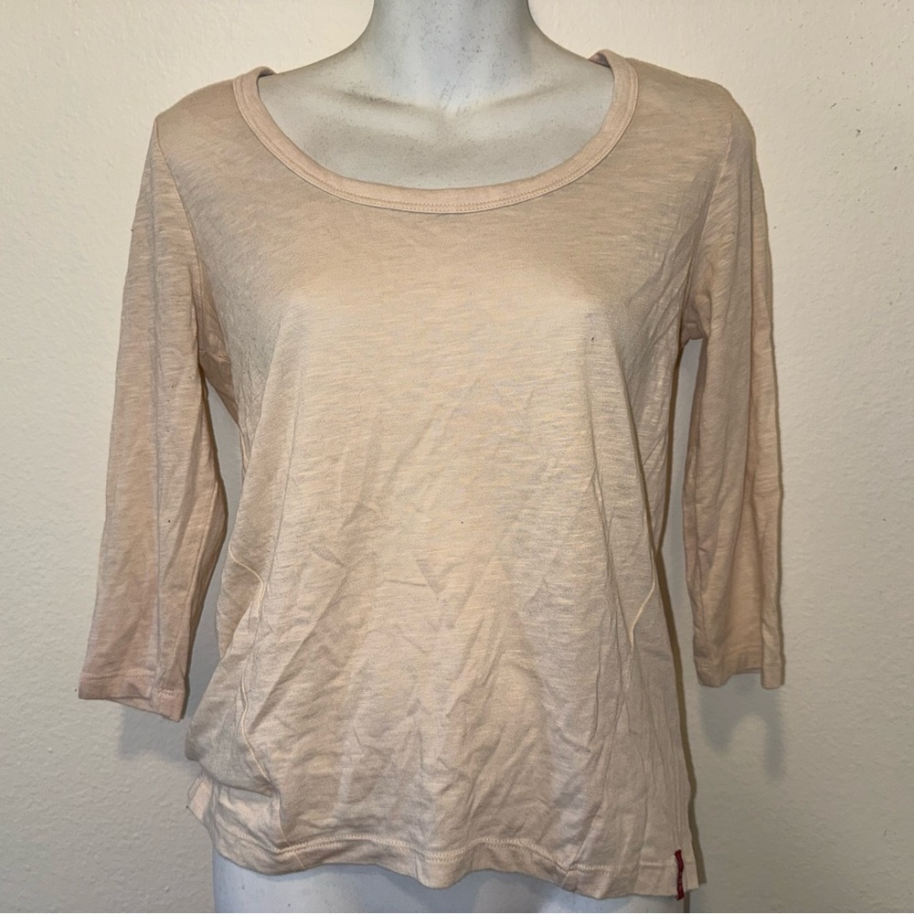 Elegant Cream Long Sleeve Top